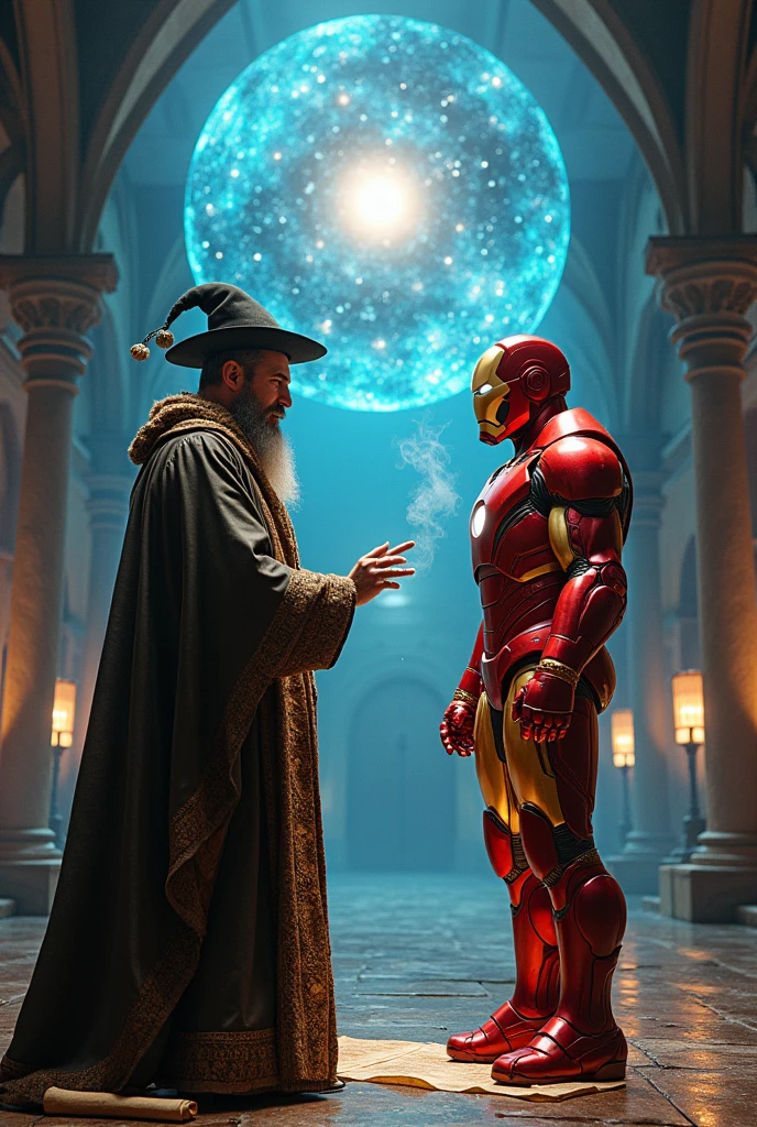 Nostradamus meeting Iron man
