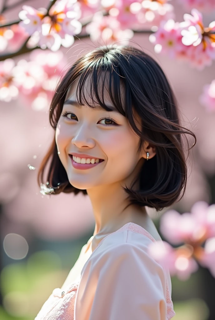 26 years old Japanese woman bust up short