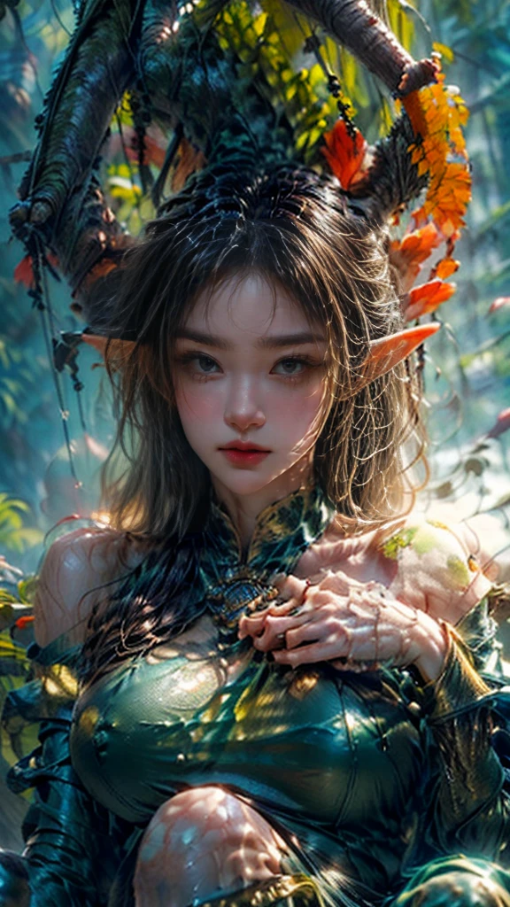 Malay woman wearing batik clothes, sitting in the river stone, long sleeves, close-up fantasy with water magic, beautiful girl, smile happily, big breast, long brown hair, wet hair, wearing a dress made of water, lifting up her dress, splashing water, realistic oil painting, soaking wet, in the water high knee length covered, beautiful realistic painting, nymph in the water, hyperrealistic portrait in the river, hyperrealistic fantasy art, splashes, realistic fantasy painting, cute shot, narrow depth of field, 8k, nsfw, soaking wet, ((soaked)), dripping water, dripping water, heavy clothes, soaked in water, soaked, lipstick rouge, soaked,