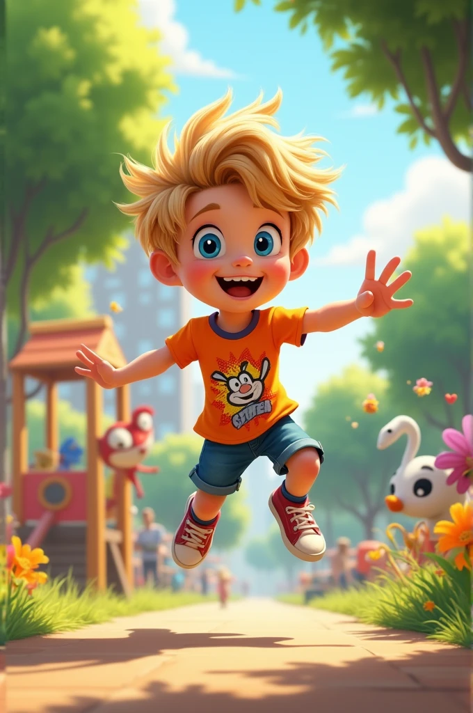 2d animated boy in HD with different poses