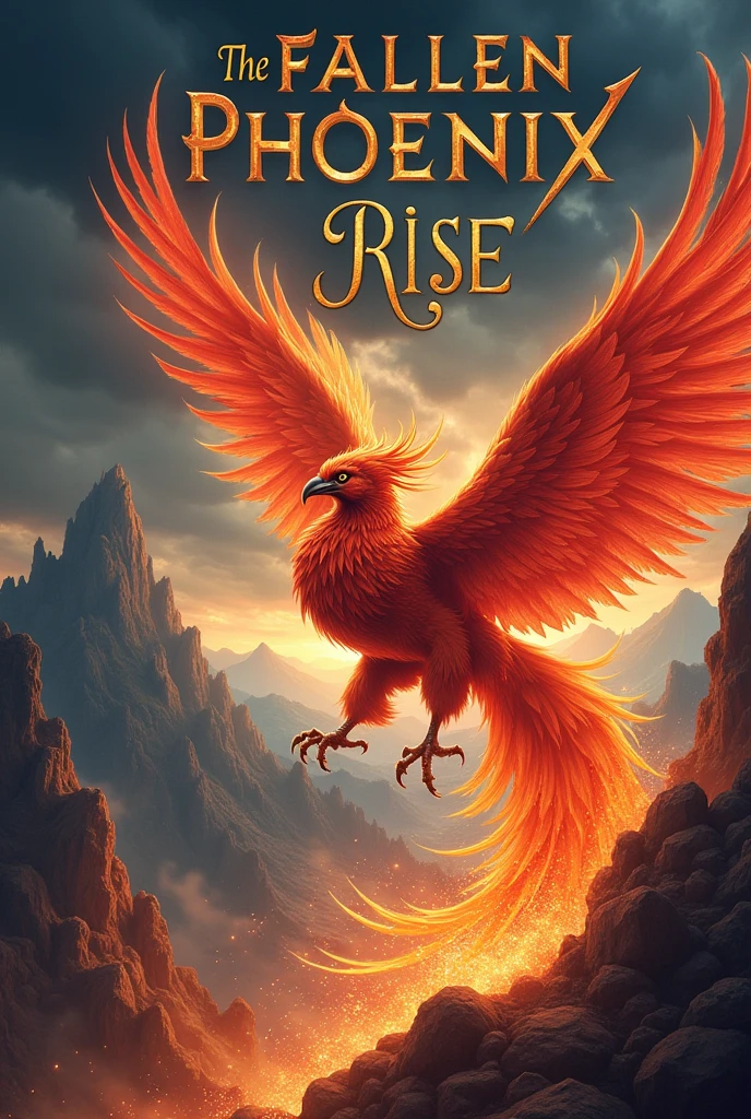 Generate a book cover title: The Fallen Phoenix Rises with author name Daoist_Hongjun