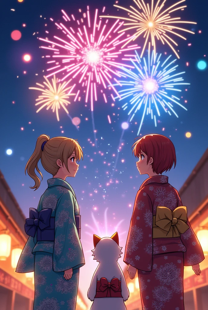 Fireworks anime style