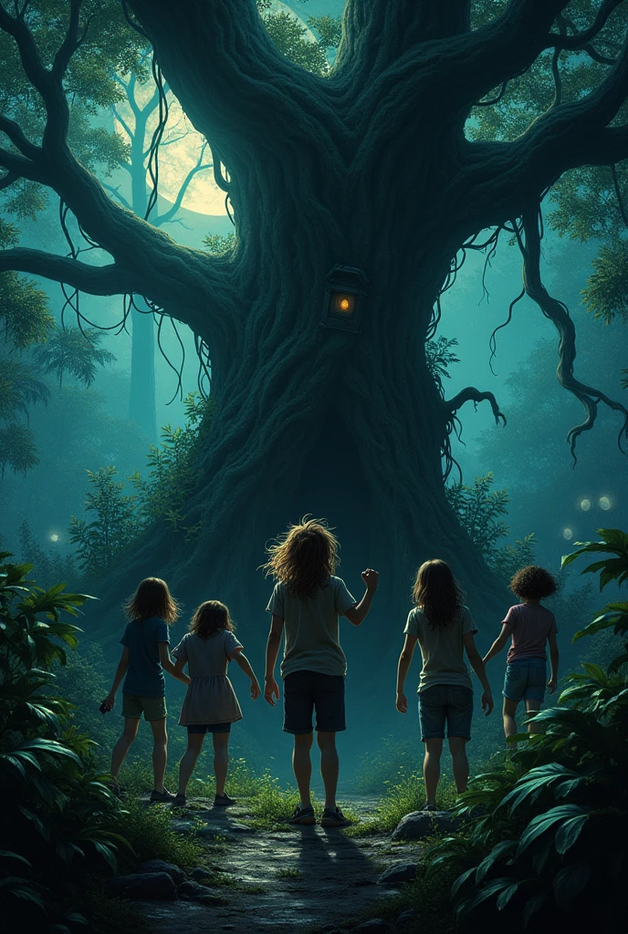 A group of trapped by roots of haunted banyan tree, agers trying to escape but are unable.