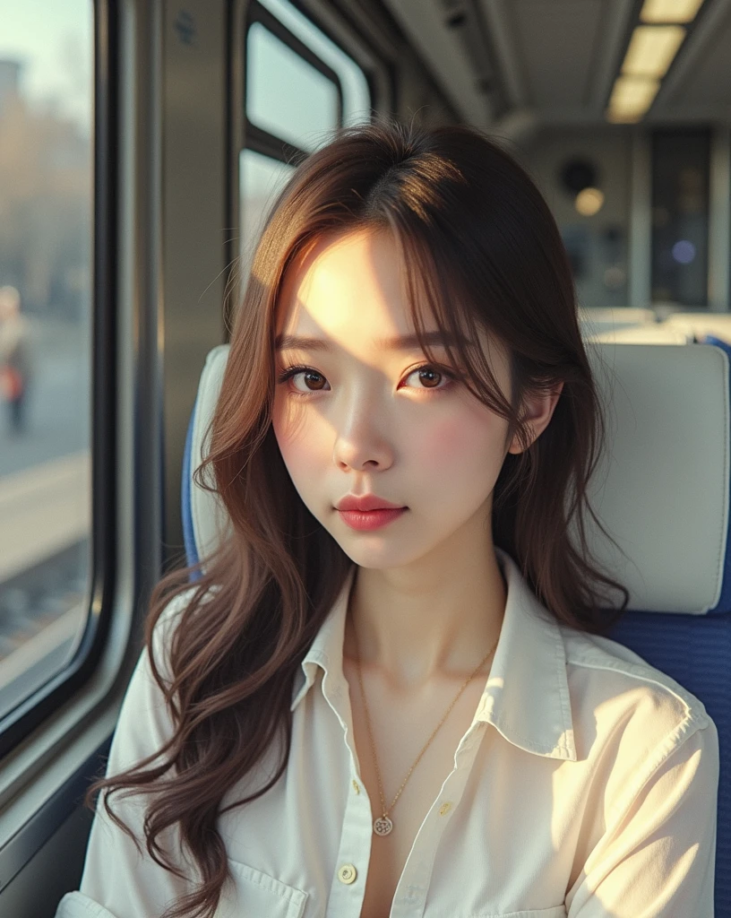 Molester、Voyeur、8k、Photo image masterpiece、Highest quality、Super Resolution、Large file size、Very detailed、High resolution、Highest quality、masterpiece、Very detailed、CG、Unified、8k wallpaper、wonderful、A masterpiece with attention to detail、Highest quality、High resolution、masterpiece、outstanding features 、8K quality、(Tabletop:1.25)、 (Highest quality:1.6)、(超High resolution:1.5)、(Genuine:1.75)、8k resolution、 (RAW Photos:1.2)、(Genuineistic:1.4)、Pale light and shadow、Dindal effect、Light on the face、Cinema Lighting、In a crowded train、A strong wind blows through the car window、Windblown Hair、((delicate feet photos))、Low angle view from the feet、1 23-year-old female、Beautiful detailed woman、Beautiful woman with light brown hair, delicate light brown hair、disheveled curly hair、((Light brown beauty))、(hair over one eye:1.3),、Incredibly cute face、Delicate eyes、And slim、Very small waist、Very detailed eyes and face、Beautiful details、Ridiculous、((short sleeve, extremely thin shirt, collared shirt, white skirt, black lace thong, shiny silk thigh-highs, ))、Wearing high heels、 (She is looking at the window、Anxious expression、I can't hide my bewilderment、No one will help you、Filled with sadness、blush, open mouth, shy, embarrassed, cute face blush embarrassed),Illumination from below、The inside of the skirt is clearly visible..、Favorite Images、Black lace thong peeking out from under the skirt Voyeur、camel toe,