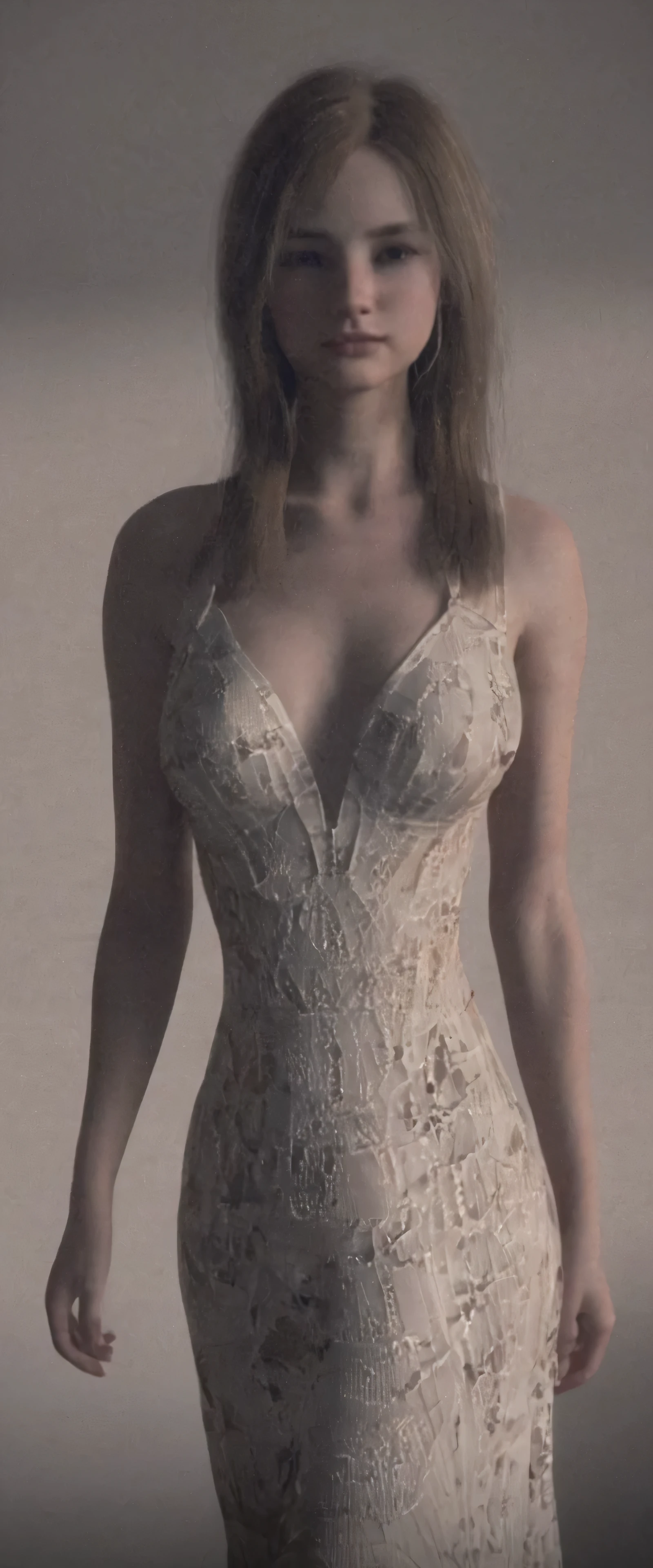 girl in evening dress