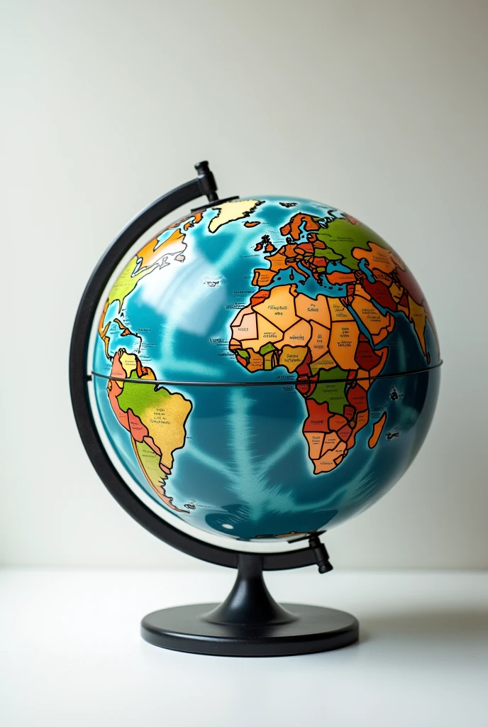 Modern globe decoration business logo with title "Mr"