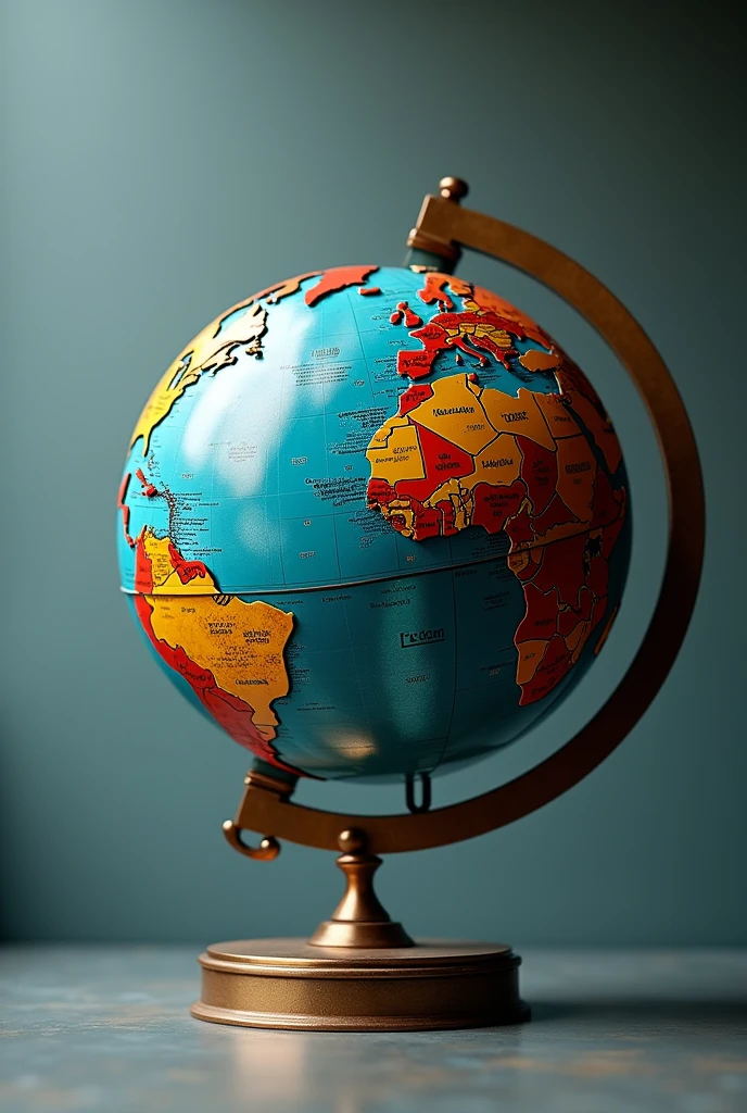 Modern globe decoration business logo with title "Mr"