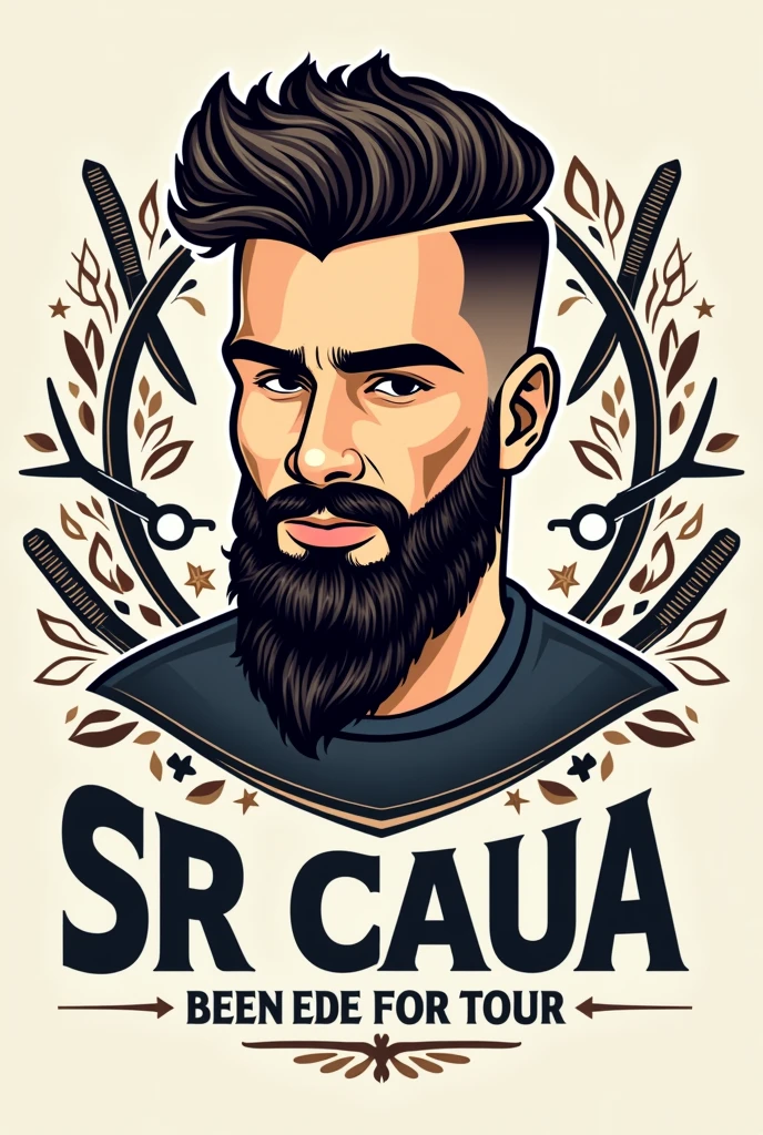 Logo image barber shop SR CAUA WITH A MAN