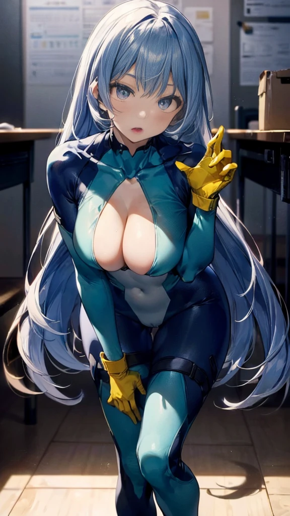 Nejirehadu, Nejire Wave, blue eyes, Blue Hair, Long Hair,
壊す blue Bodysuits, Bodysuits, Drill Hair, gloves, green Bodysuits, multicolored Bodysuits, Colorful clothes, yellow gloves,
((壊す full body)),
Break the white background，From below破る，Looking down，Lower your gaze，
Breaking Dynamic Shots，Kung Fu Pose，Highest quality, High resolution, unity 8k wallpaper, (shape:0.8), (美しくてfine grain:1.6), Highly detailed face, Perfect Sentence, Detailed CG, (Perfect hands, Perfect Anatomy),Thick thighs,Beautiful Eyes, Beautiful background, Beautiful and exquisite body,fine grain,classroom,Table Sex,Groin friction,Masturbation,A puddle of pussy juice,From below,Moaning,Open your mouth,arm_support,(Leaning forward:1.5),