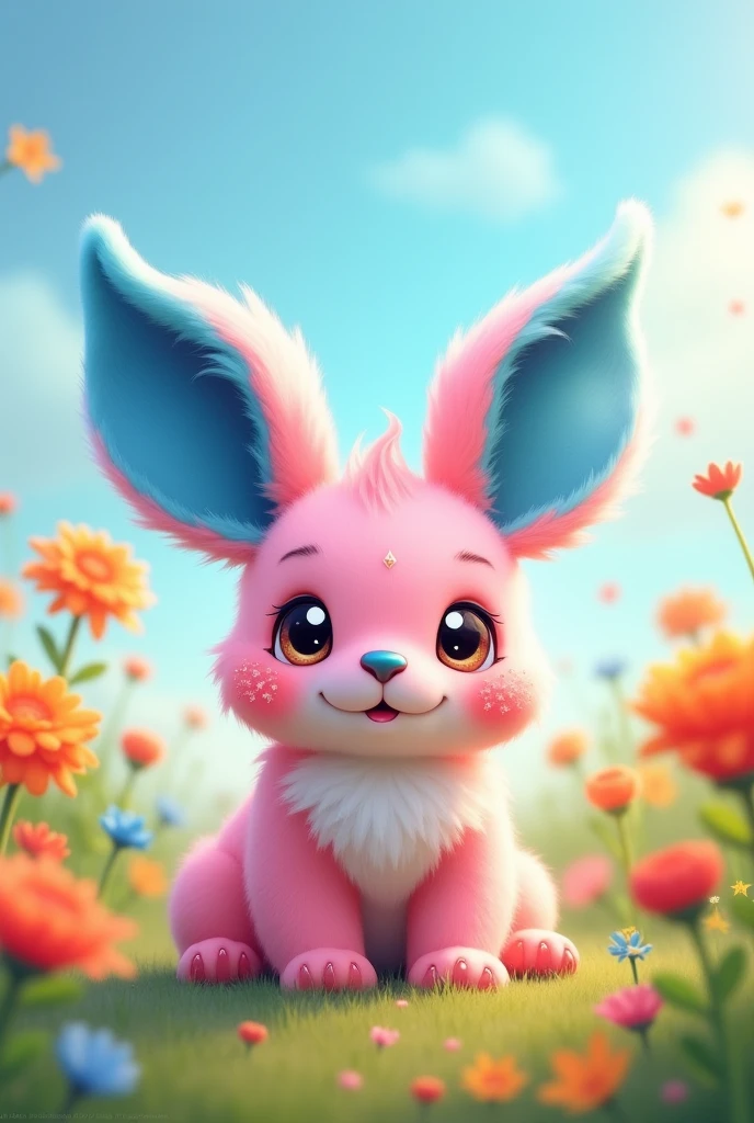 pink,cute,high quality,Blue ears