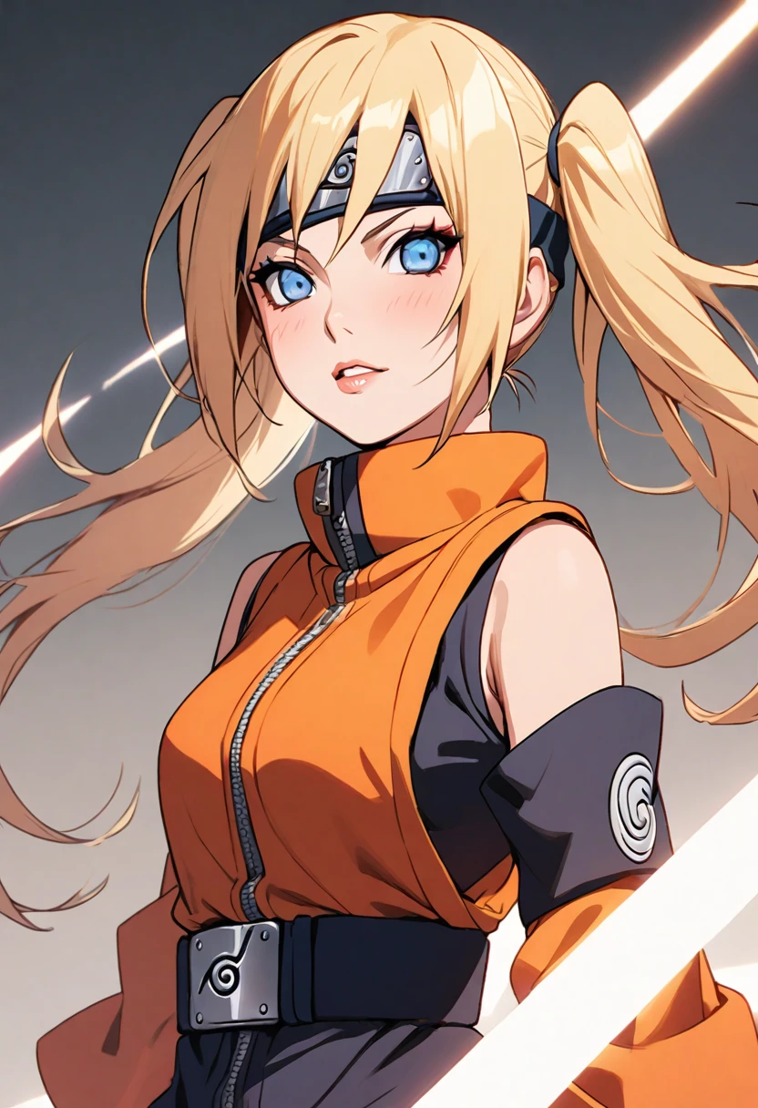 Naruto girl, female focus, twintails 