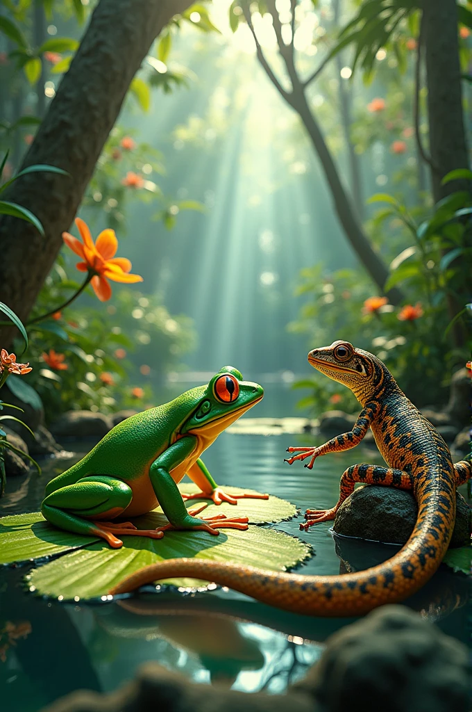 Frog vs lizard vs snake