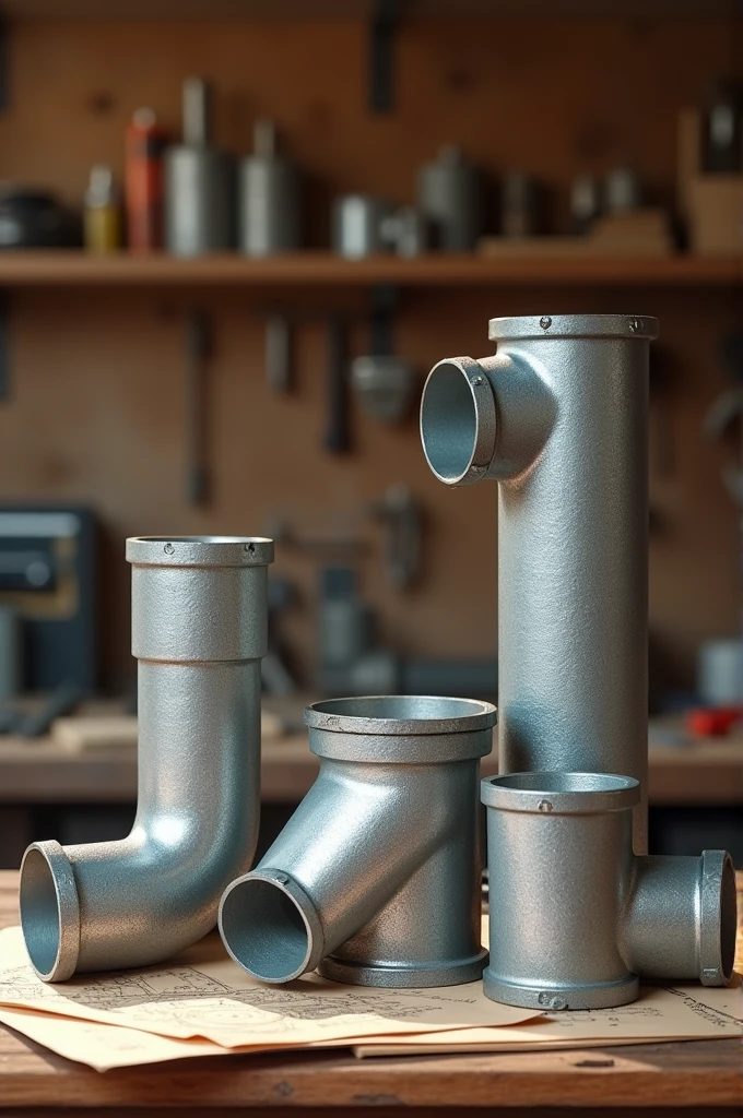 Galvanized pipe fittings image
