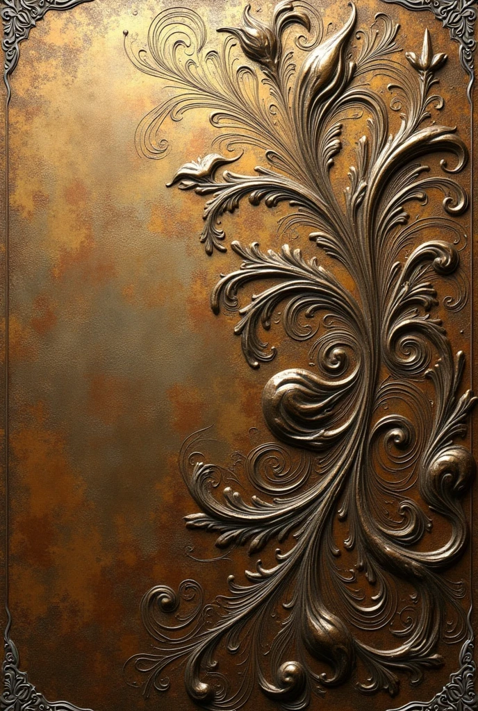 I want a 2D image with a weathered effect/grooves, to make engraving as if it were a worn metal scratched like
