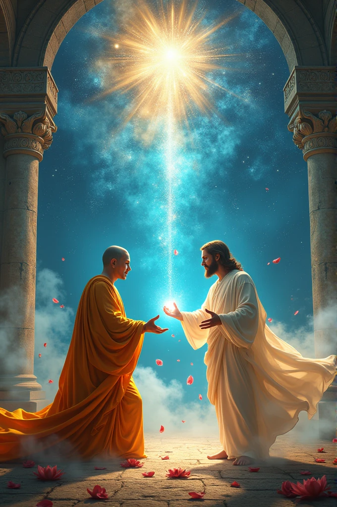 Buddha fights Jesus