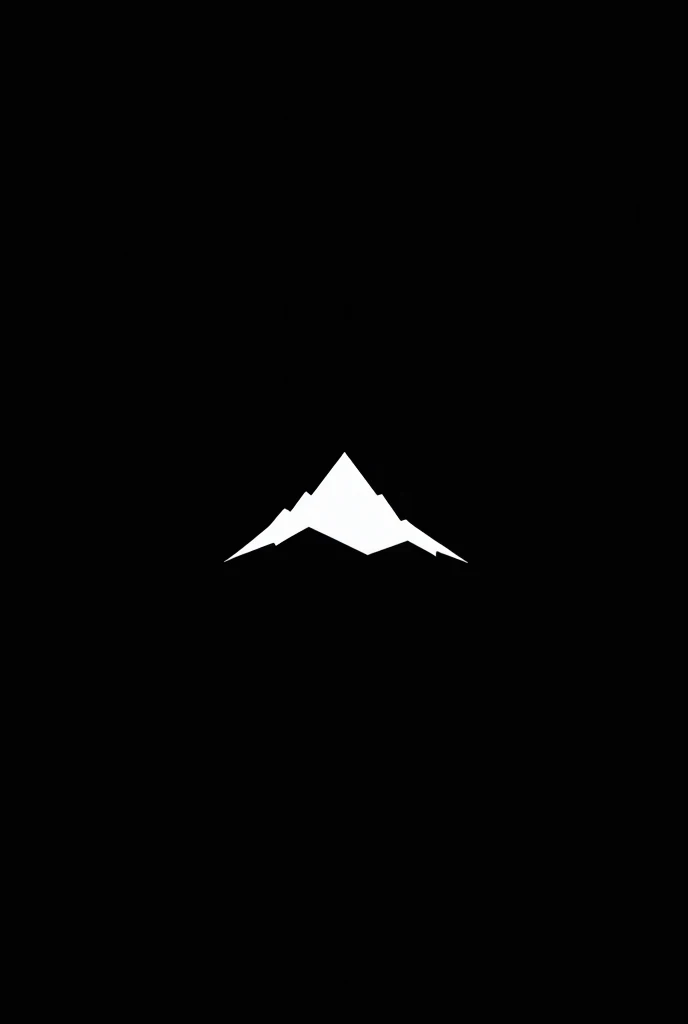 Mount Roraima, white logo with black background, brand for sportswear