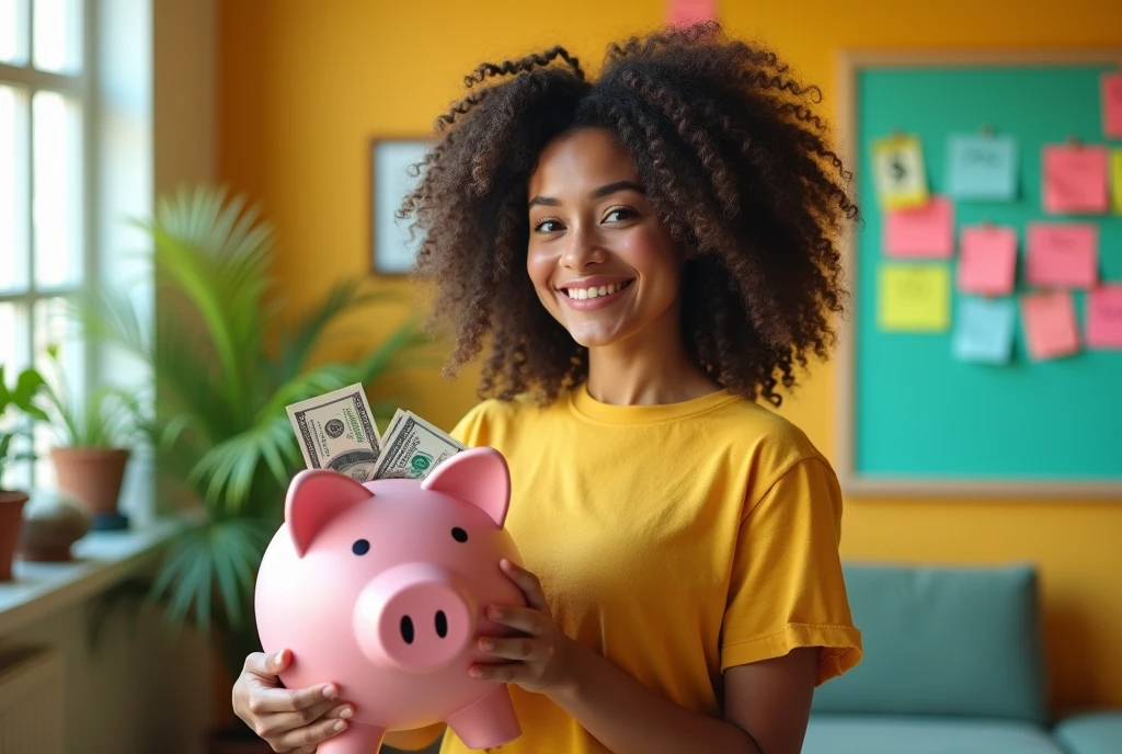 Create a horizontal YouTube video cover,It has words written on it"How To Save Money"