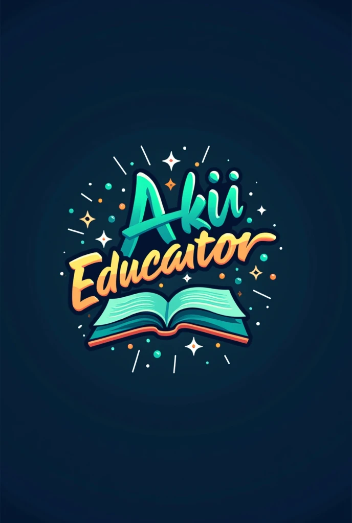 Create a logo with text "Akhieducator"