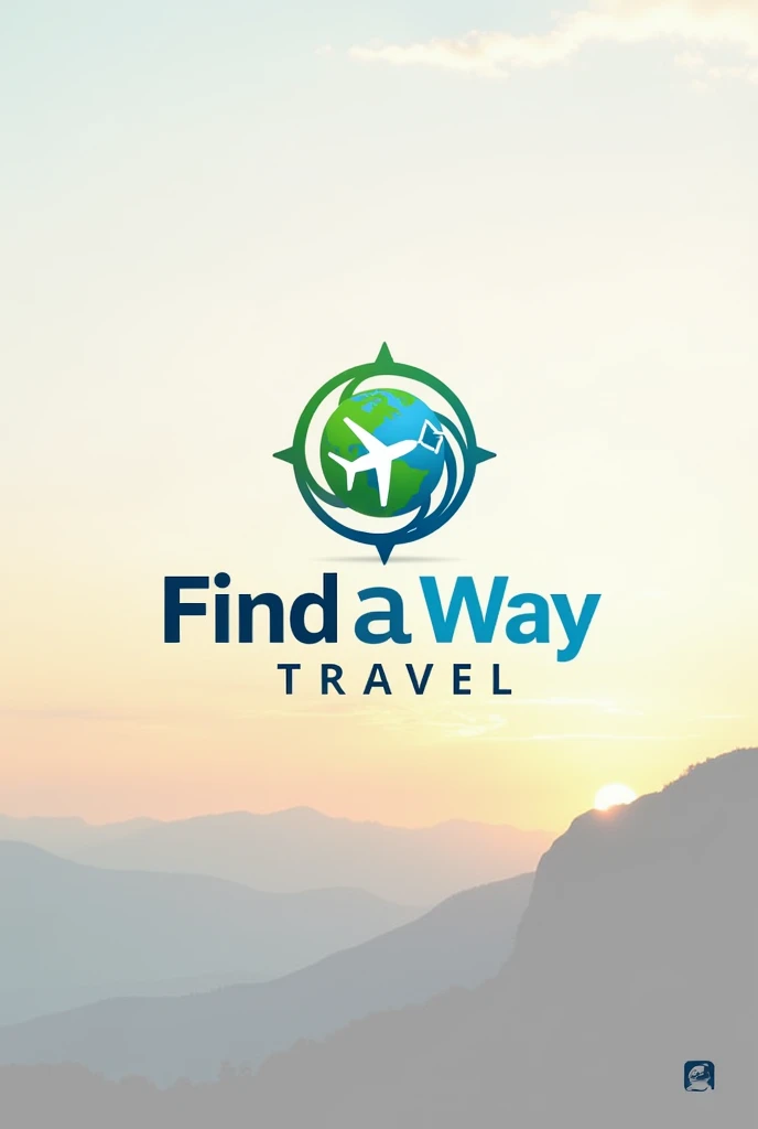 Logo of travel agency under name Find A Way Travel