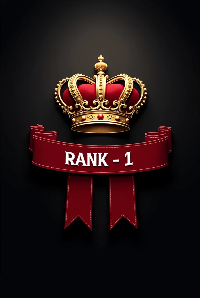 Use a crown icon to represent "RANK - 1".
Place "CGL 2024" in a banner below the crown.
Experiment with different crown and banner styles to find the best fit. And Background should be dark
