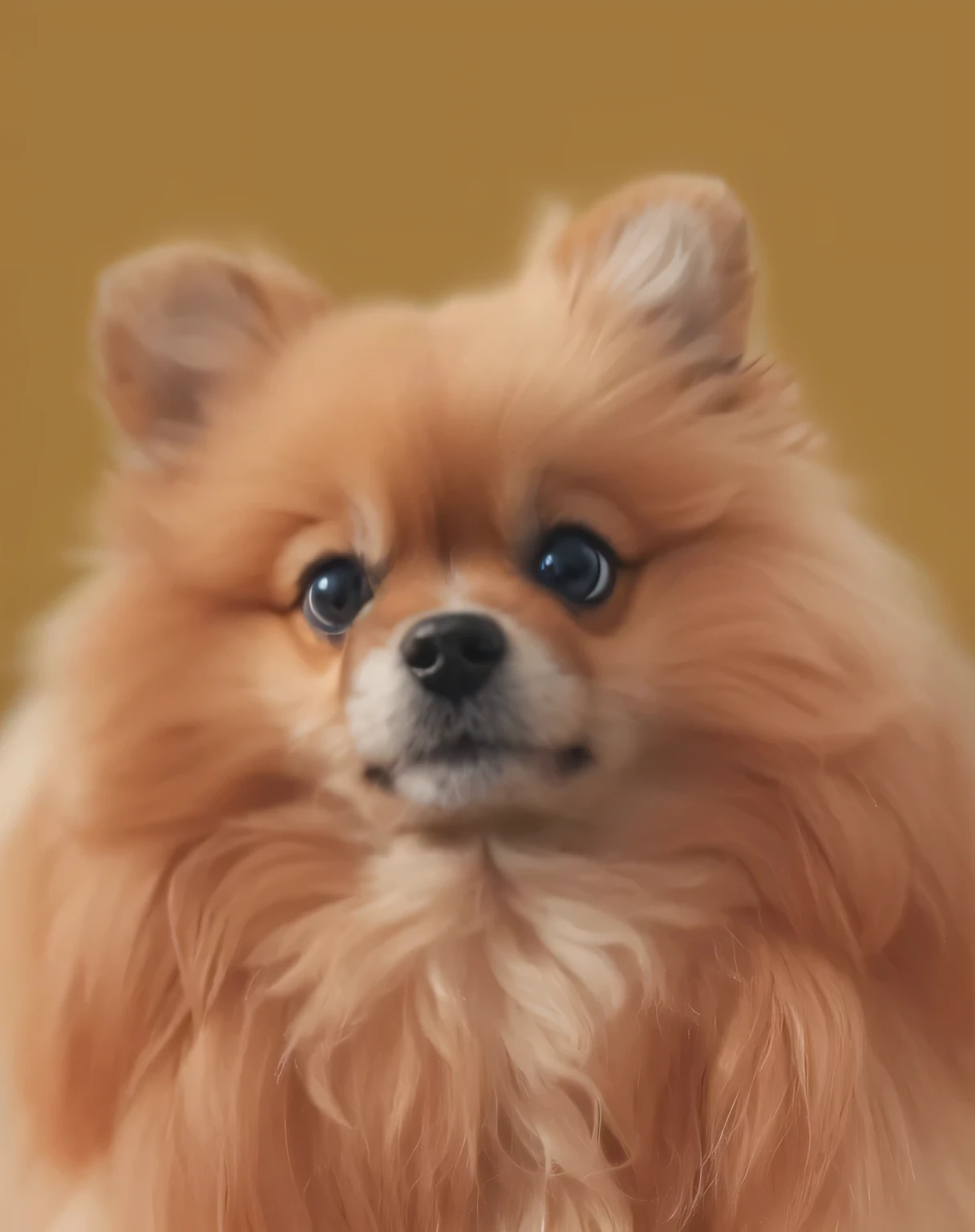 a very cute furry dog, hairs drawn like cartoon, perfectly drawn eyes, eyes like a cartoon drawing, beautiful eyes, perfect eyes, she is very happy, she is smiling, the image is very detailed