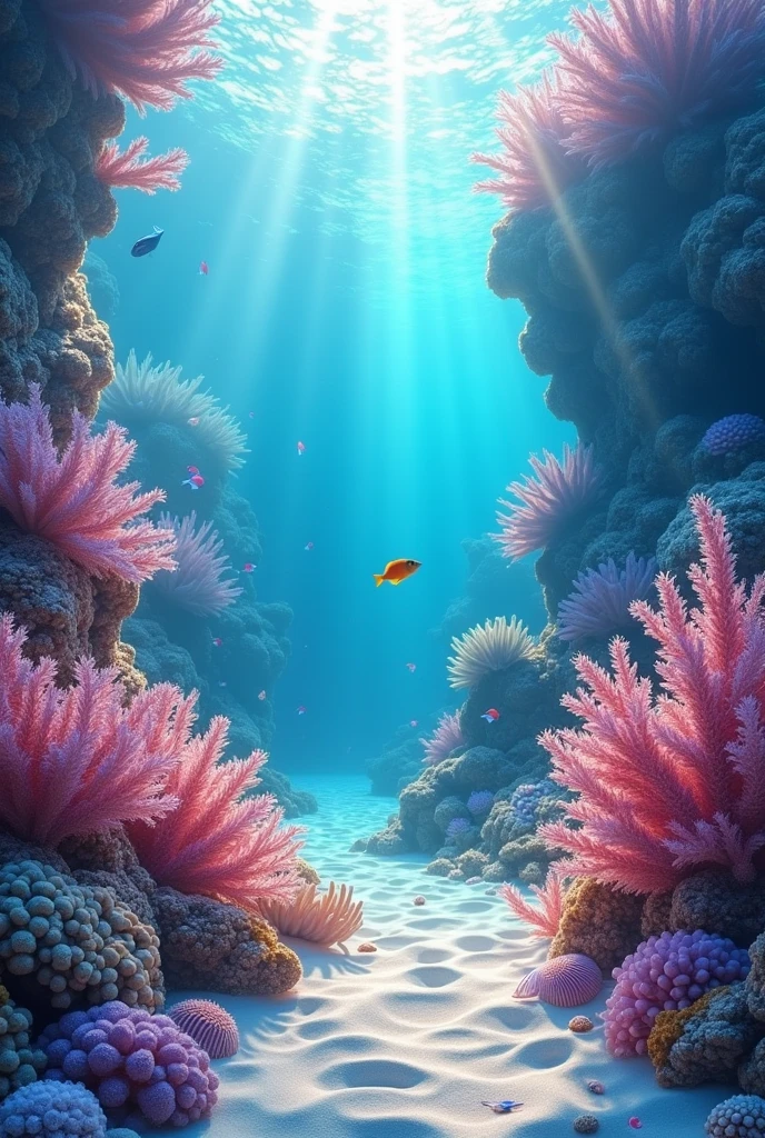 Romantic seabed without characters