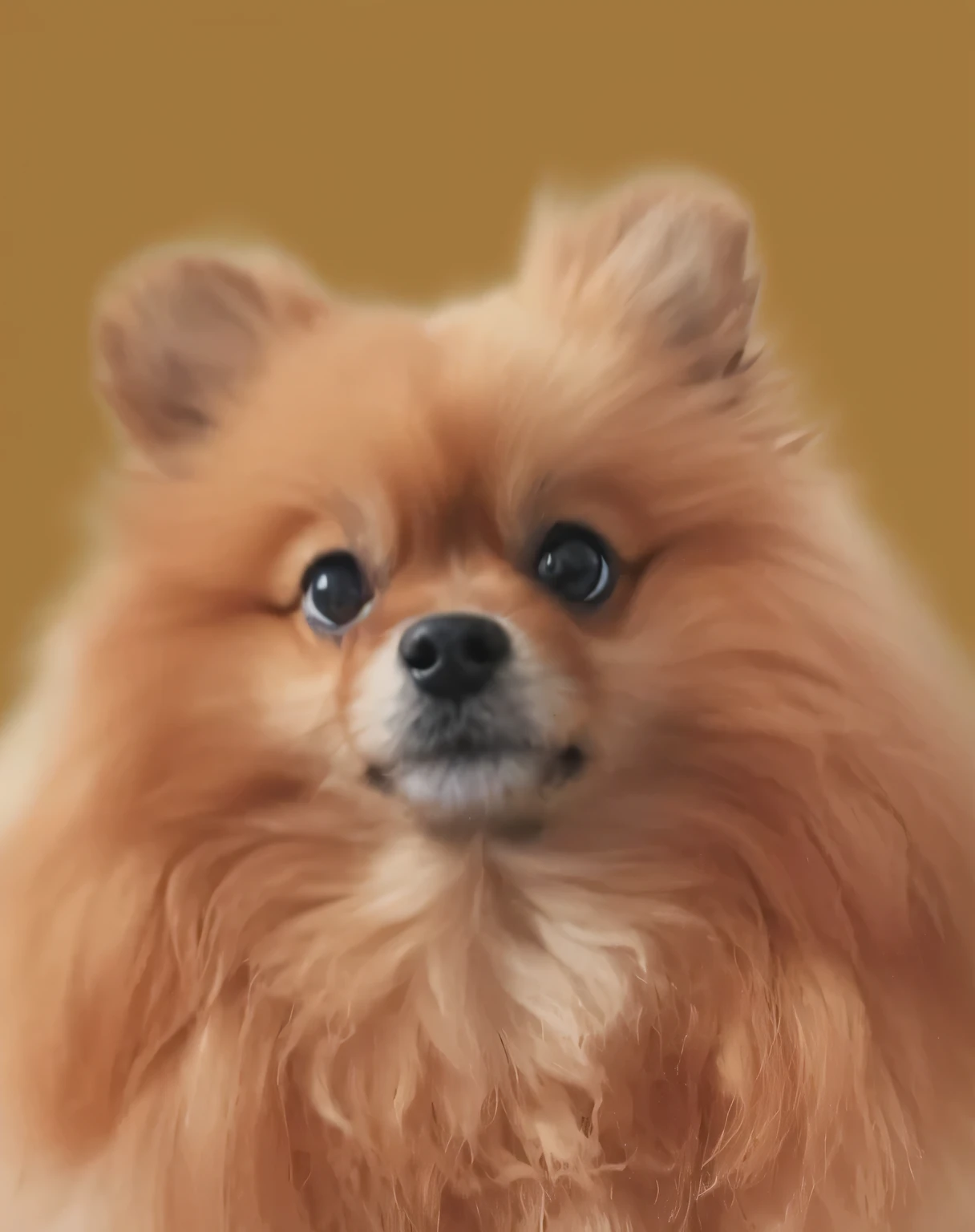 a very cute furry dog, hairs drawn like cartoon, perfectly drawn eyes, eyes like a cartoon drawing, beautiful eyes, perfect eyes, she is very happy, she is smiling, the image is very detailed