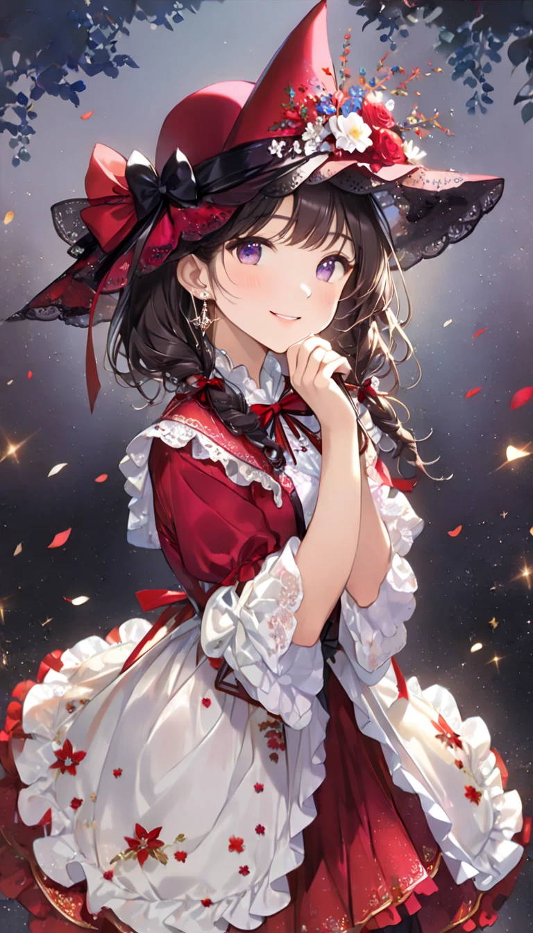 masterpiece, Highest quality, High resolution, sa1, (((Blank Background:1.5, No background:1.5, Background white:1.5))), woman、17Age、Upper Body、witch、(witchの格好:1.5), (Light blue hair:1.5), (Short, braided hair:1.5), Draw your hands accurately、The hands are drawn beautifully.、witchの洋服、Robe、hat、Halloween、Zoom out、(hatが見切れないように描いて:2.0)、Abstract art, (((The most beautiful girl of all time))), Cute Face. Lips in Love, Stylish design、smile、