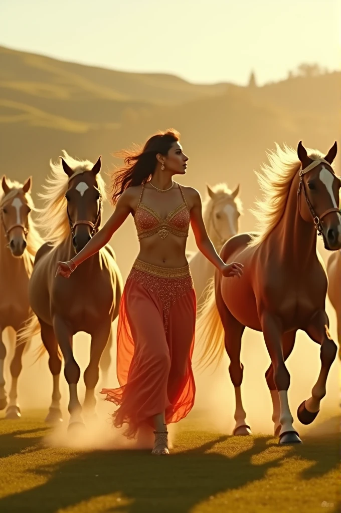 Sharuk khan dance with  horses create video