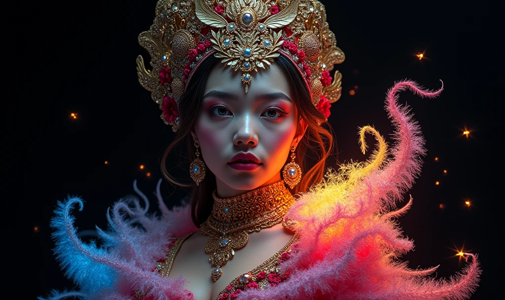 Recreate the image but with a black background