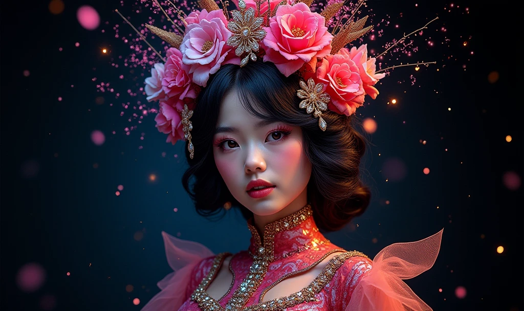 Recreate the image but with a black background 