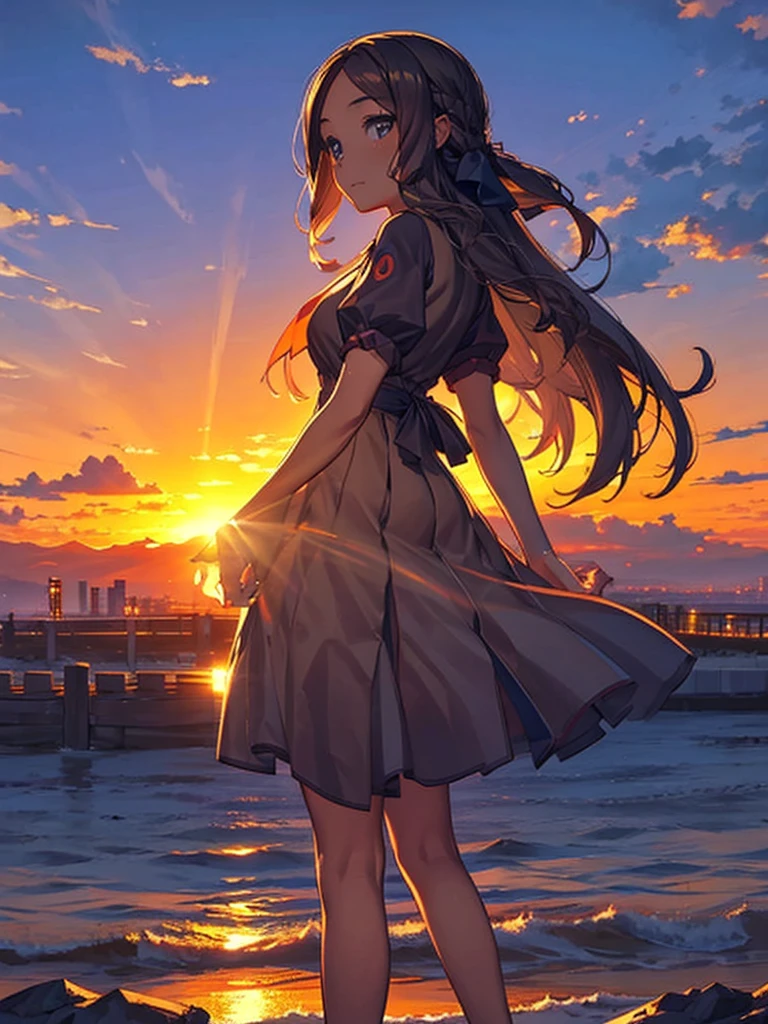 Skyline, sunset, Silhouette against a cloud background, meditation. Watching the beautiful sunset, sunset時に, sunset時, sunsetとともに, In the sunset, Nice views, Sunset view, With the sunset, sunset時に, During Golden Hour, looking sunset時に, Sunset in the background, Watching the sunset,