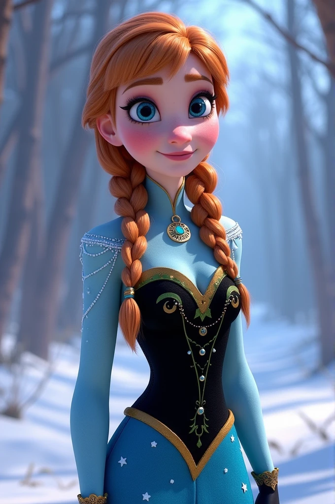 Ana from Frozen naked - SeaArt AI