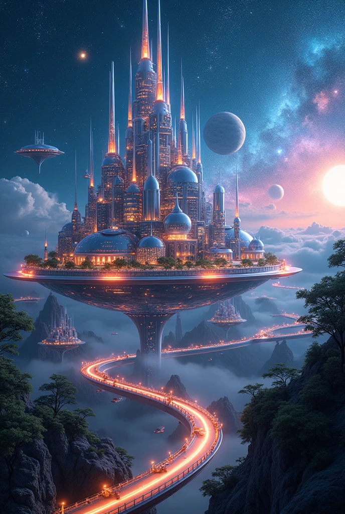 A small city in space