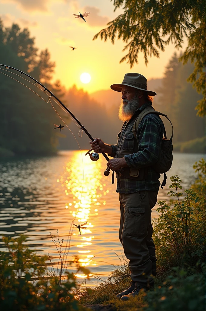Man looking for fish