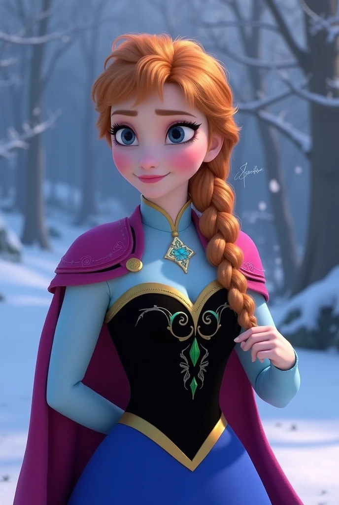 Anna from Frozen showing her tits