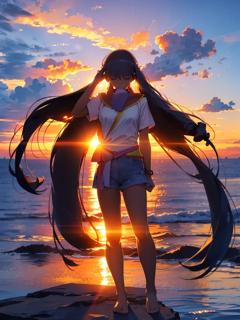 Skyline, sunset, Silhouette against a cloud background, meditation. Watching the beautiful sunset, sunset時に, sunset時, sunsetとともに, In the sunset, Nice views, Sunset view, With the sunset, sunset時に, During Golden Hour, looking sunset時に, Sunset in the background, Watching the sunset,