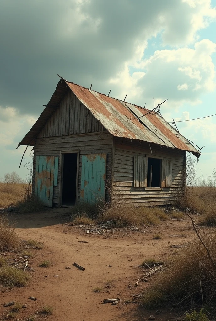 Draw the poorest house in the world