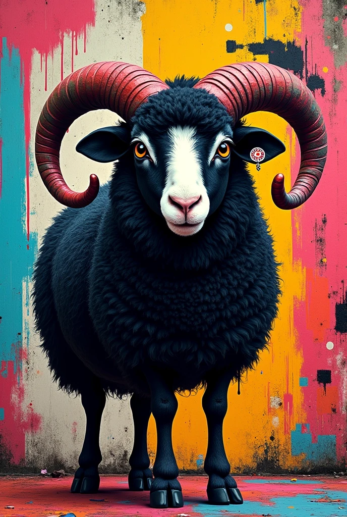 Black Sheep Spray art style Pop art style
