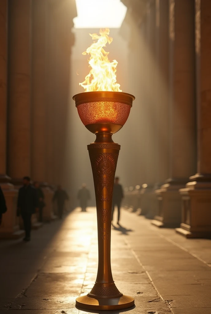 What would the Olympic torch look like if the Olympics were held in the Vatican? 