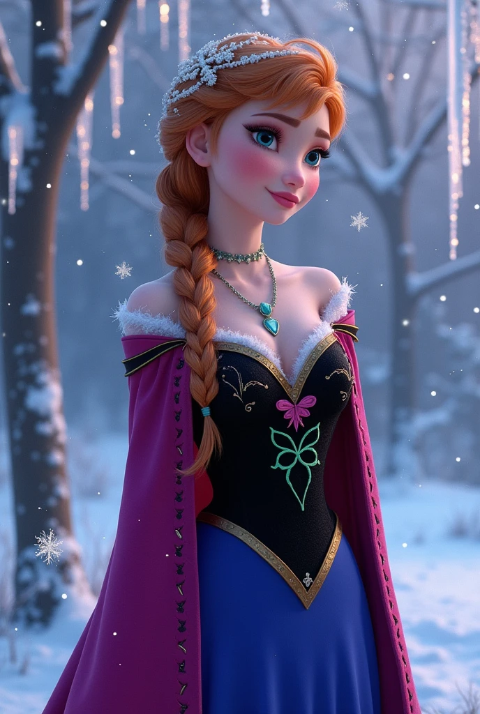 Anna from Frozen  With huge tits and a big ass With sexy slut lingerie 
