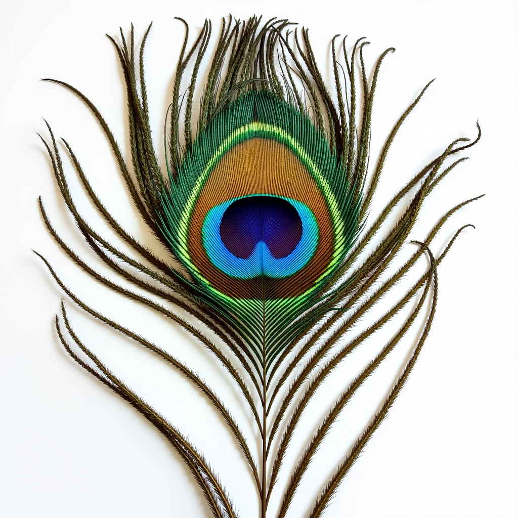 peacock feather without backgroud