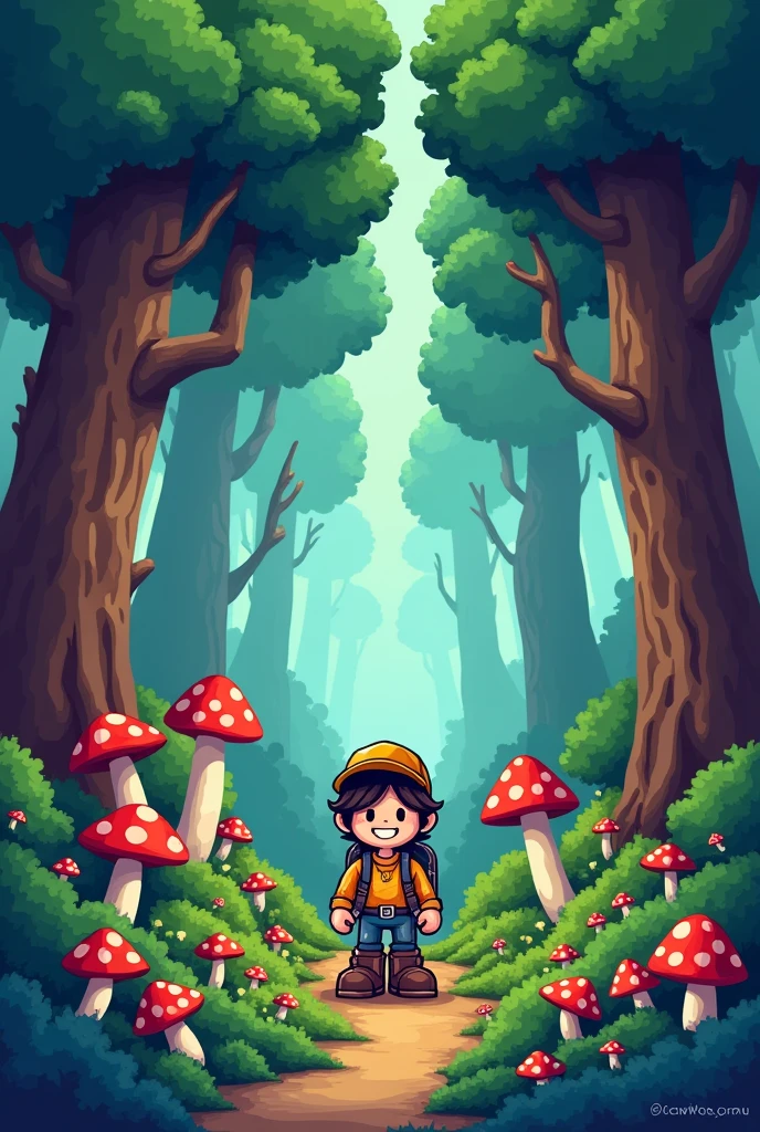 8bit ground forest 2d