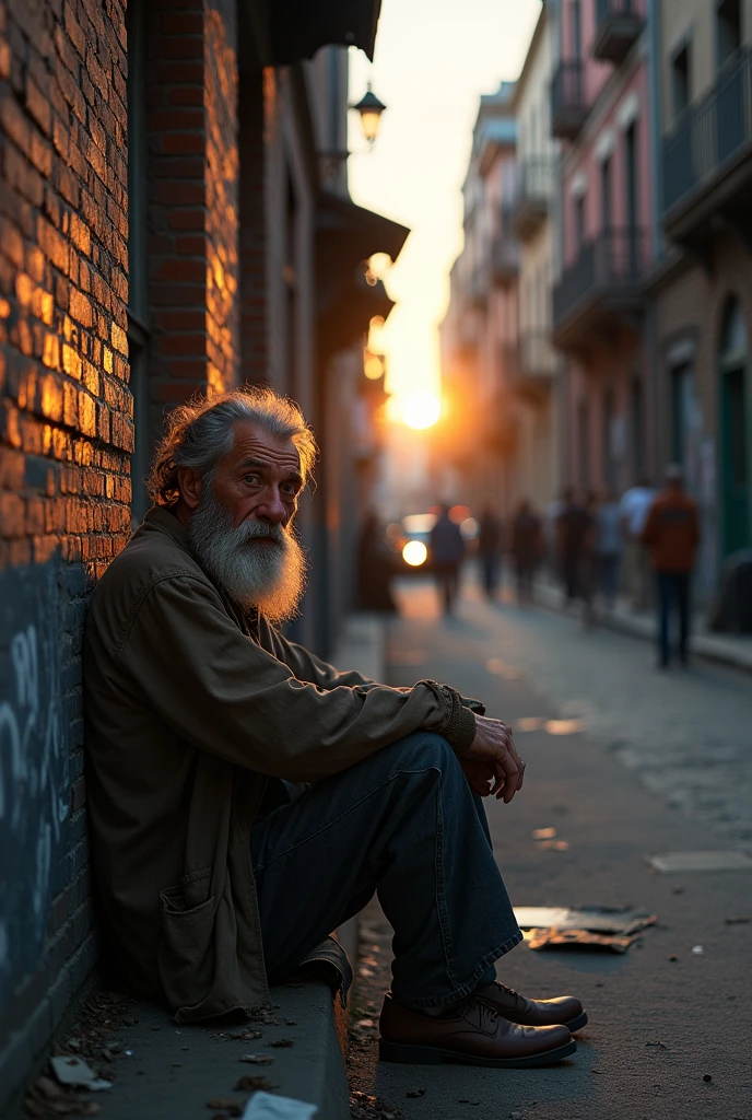 man lives on the street