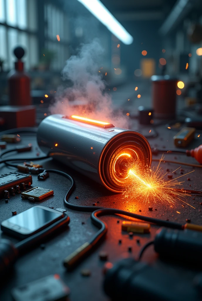 Over charging of lithium ion battery