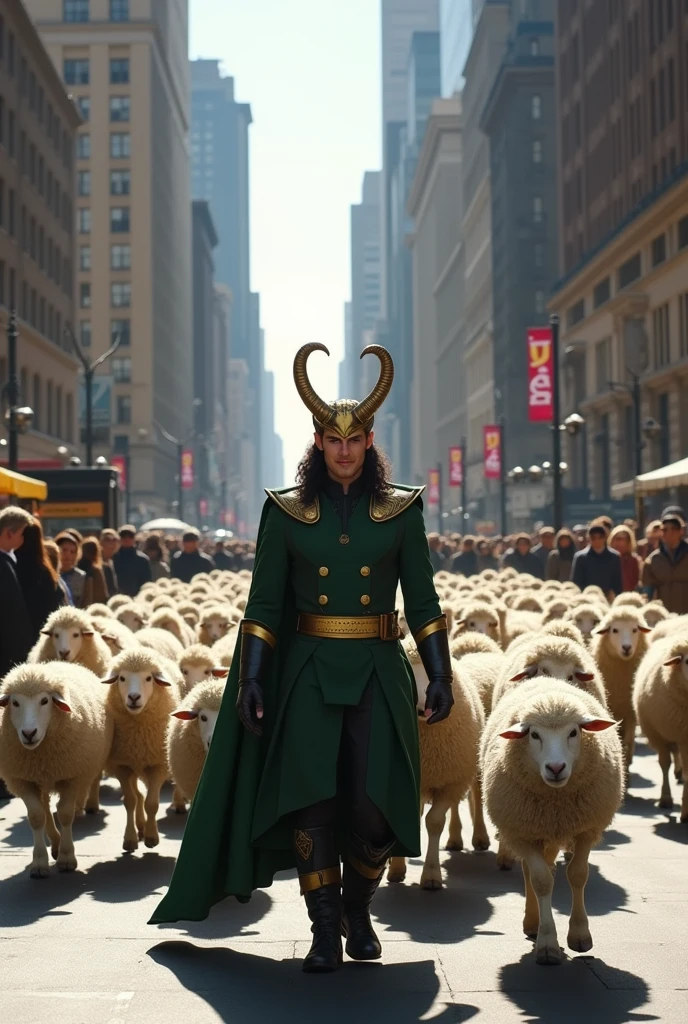 Dans le film Avengers, Loki conduit un troupeau de moutons dans une scène réelle.