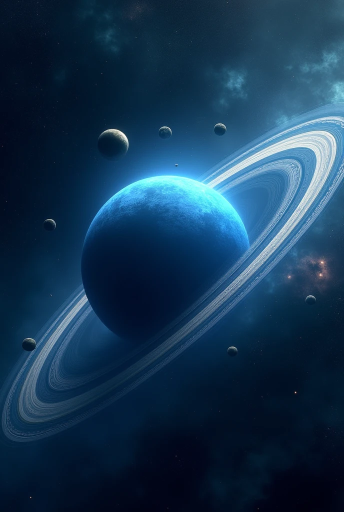 You can generate Neptune with its 16 satellites and its rings With 16 satellites/remedy