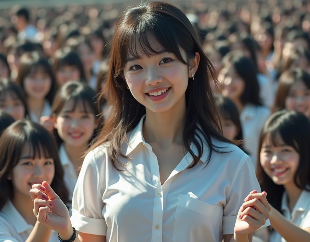 [Japanese Clone girls=Myself], [Perfect Clone girls Raw Photography Art], (16K, Highest quality, Ultra-high resolution, ((Unrealistic, Unprecedented sight, ((A World of Myself Proliferation)), Ultra-realistic))), (Japanese, woman, 26-year-old), (((((Small face, (((((Thick black hair, Semi-long hair)))))))))), ((Very beautiful detailed girls, Accurate body structure, とても詳細なSuper big breastsボディ)), (((Super big breasts, Large, swelling breasts))), (((White shirt, Big breasts emphasis, I can see the cleavage, Black Mini Skirt))), ((Dark Eyes, Mature face, Cute Smile, A gentle gaze)), (((((Happy laughter))))), (((((Very detailed, 1girl-1,000,000,000,000,000,000,000,000,000,000,000,000,000cloning girls))))), (((((A very detailed and precise description of the doppelganger, Perfectly the same girl, The exact same smile, Perfect same hair, Perfect same clothes, Exactly the same height, 完璧な同じLarge, swelling breasts))))), (((((Myself only))))), (((Perfect description, Filling the Earth 1,000,000,000,000,000,000,000,000,000,000,000,000,000cloning girls-1,000,000,000,000,000,000,000,000,000,000,000,000,000^100,000,000cloning girlsのMyself, 異次元のSuper dense, Super denseの中心に広くフォーカス, I&#39;m happy to be surrounded by countless versions of myself, I want to drown in love with countless versions of myself., I want to be drowned in love with countless versions of myself around me., Holding hands, hug, hug, kiss, Touching breasts))), (((Very detailed, Extremely crowded, Super dense, Super crowded))), ((Bright and soft light)), ((((((((Very detailed and clear hyper-perspective drawing)))))))), (((Subject depth zero))), Everyone is sexy