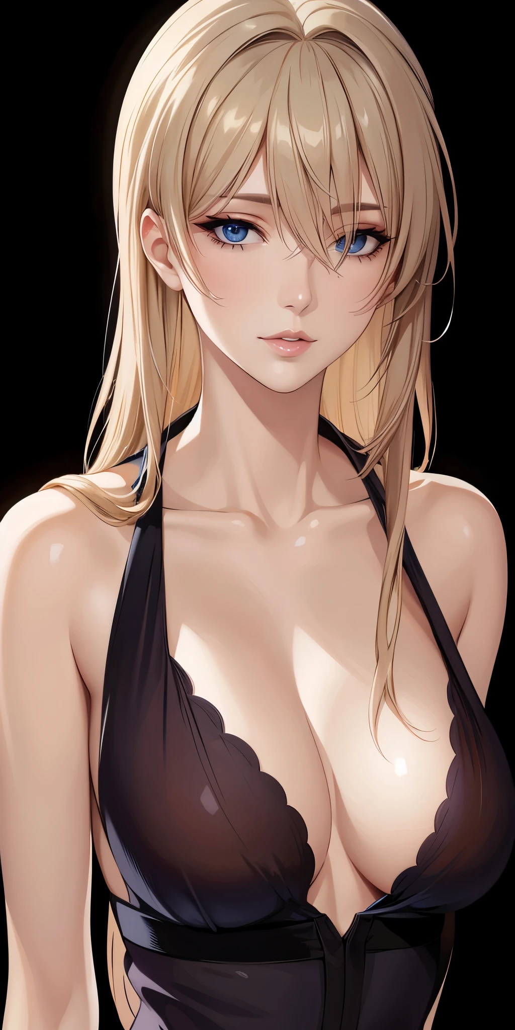Elegant mature female, perfecteyes eyes, blue eyes, soft light, high quality, high detailed, 4k resolution, beautiful cg, anime 2d rendering