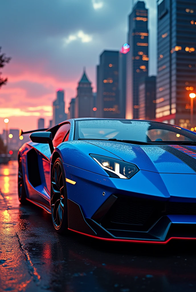 Lamborghini azul